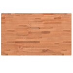 vidaXL Dessus de table 100x60x4 cm rectangulaire bois massif de hêtre
