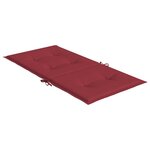 vidaXL Coussins de chaise de jardin à dossier bas lot de 2