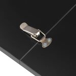vidaXL Table à dîner extensible Noir brillant 175x90x75 cm