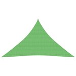 vidaXL Voile d'ombrage 160 g/m² Vert clair 3x3x4 2 m PEHD