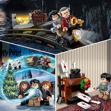 Lego 76390 harry potter le calendrier de l'avent 2021 jouet et cadeau  enfant des 7 ans avec 6 minifigures harry potter - La Poste