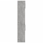 vidaXL Armoire de rangement gris béton 70x42 5x225cm bois d'ingénierie
