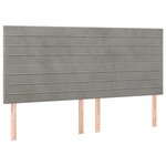 vidaXL Cadre de lit avec tête de lit Gris clair 140x200 cm