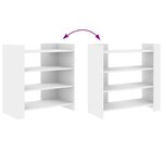 vidaXL Buffet blanc 73 5x35x75 cm bois d’ingénierie