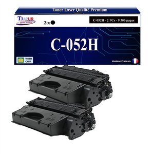 T3AZUR - 2x Toners compatibles avec Canon 052H pour Canon LBP-212dw LBP-215x LBP-214dw Noir - 9 200p