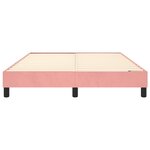 vidaXL Cadre de lit Rose 140x190 cm Velours
