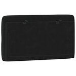 vidaXL Coussin de tête de lit noir 90 cm velours
