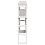 vidaXL Tête de lit avec étagères blanc 180 cm bois massif de pin