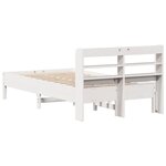 vidaXL Cadre de lit sans matelas blanc 100x200 cm bois de pin massif