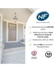 THIRARD - Serrure encastrable Monomax NF pour cylindre européen  axe 50mm  bouts ronds  têtière noire