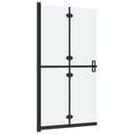 vidaXL Paroi de douche pliable Verre ESG dépoli 120x190 cm