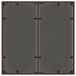 Ensemble de salle à manger de jardin vidaXL 5 pièces avec coussins en poly rattan marron