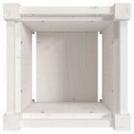 vidaXL Jardinières 2 Pièces blanc bois de pin massif
