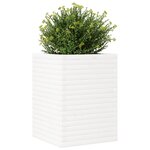 vidaXL Jardinière blanc 50x50x68 5 cm bois de pin massif