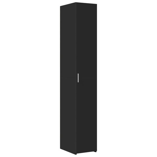 vidaXL Buffet haut noir 30x42 5x185 cm bois d'ingénierie