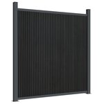 vidaXL Panneau de clôture gris 1045x186 cm WPC