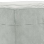 vidaXL Ensemble de canapés 4 Pièces avec coussins gris clair velours