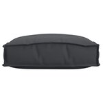 vidaXL Coussins de palette pour siège 6 Pièces Noir 40x40x8 cm Tissu Oxford