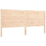 vidaXL Cadre de lit avec tête de lit 200x200 cm bois massif
