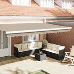 vidaXL valance de store pour cadre de 5 m Beige 4.8x0.2 m