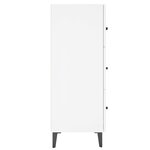 vidaXL Buffet Blanc brillant 69 5x34x90 cm Bois d'ingénierie
