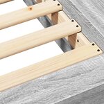 vidaXL Cadre de lit sonoma gris 90x190 cm bois d'ingénierie