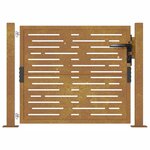 vidaXL Portail de jardin 105x105 cm acier corten conception de carré