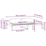 vidaXL Cadre de lit sans matelas 90x200 cm bois de pin massif