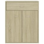 vidaXL Buffet Chêne sonoma 60x30x75 cm Bois d'ingénierie