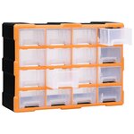 vidaXL Organisateur multi-tiroirs avec 16 tiroirs centraux 52x16x37 cm