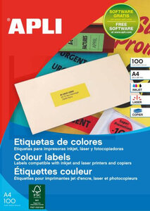 200 Étiquettes Multi-Usage Rouge 210X148.5