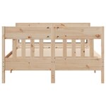 vidaXL Cadre de lit sans matelas 150x200 cm bois de pin massif
