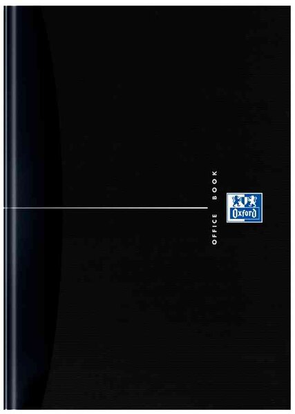 Carnet de notes 'Smart-Black' relié, A5, quadrillé, 96 feuilles OXFORD