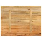 vidaXL Dessus de table 70x60x3 8 cm bord vivant bois massif manguier