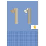 Carte D'anniversaire 11 Ans En Or - Bleu - A Message - Pour Enfant Garçon Fille - 11 5 X 17 Cm - Draeger paris