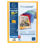 Protège-documents En Polypropylène Semi Rigide Kreacover® Opaque 120 Vues - A4 - Couleurs Assorties - X 8 - Exacompta