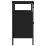 vidaXL Armoire lavabo de salle de bain noir 60x30x60 cm