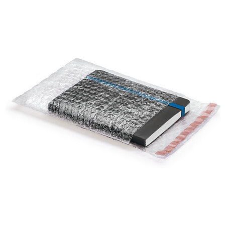 Lot de 1000: sachet plastique transparent à fermeture adhésive 10x20 cm