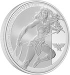 Pièce de monnaie en Argent 2 Dollars g 31.1 (1 oz) Millésime 2023 Classic DC Comics WONDER WOMAN DC