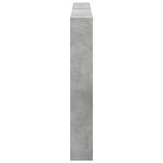vidaXL Armoire tête de lit avec LED gris béton 180x17x102 cm