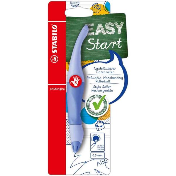 Stylo roller easyoriginal  gauchers  bleu nuage stabilo