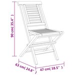 vidaXL Ensemble à manger de jardin 7 Pièces Bois de teck solide