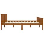 vidaXL Cadre de lit Marron miel Bois de pin massif 200x200 cm