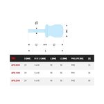 Tournevis Isoryl Facom pour vis cruciformes Phillips lame courte  APB2X40