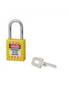 THIRARD - Cadenas de consignation 40mm anse 38mm Jaune variure A1 - Thirard