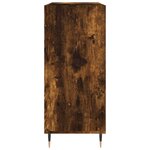 vidaXL Armoire à disques chêne fumé 84 5x38x89 cm bois d'ingénierie