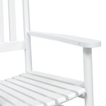 vidaXL Chaises à bascule sièges incurvés lot de 2 blanc sapin massif