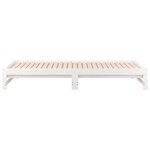 vidaXL Lit coulissant Blanc 2x(90x200) cm Bois de pin massif