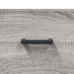 vidaXL Buffet haut Sonoma gris 34 5x34x180 cm Bois d'ingénierie