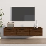 vidaXL Armoire murale Chêne marron 102x30x20 cm Bois d'ingénierie